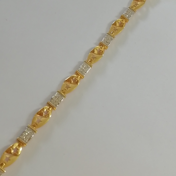 916 gold casting Rodium loose ladies bracelet by 