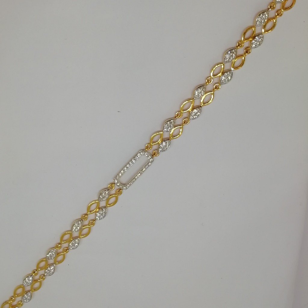 916 gold cz dimond loose ladies bracelet