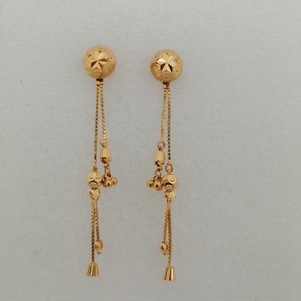 Pin on gold earrings
